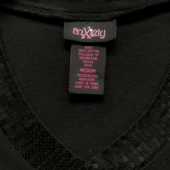 Y2K Anxiety Sequin Long Sleeve - Picture 4 of 5